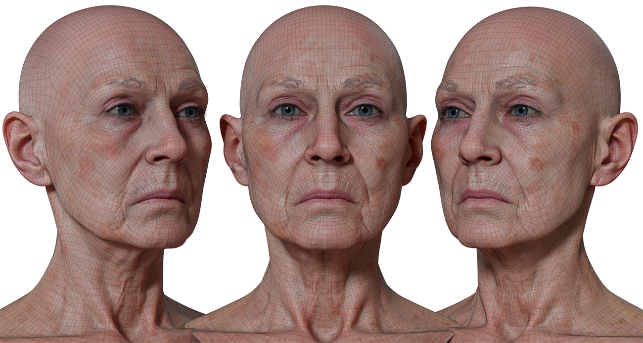 Download 3d head model with realistic skin